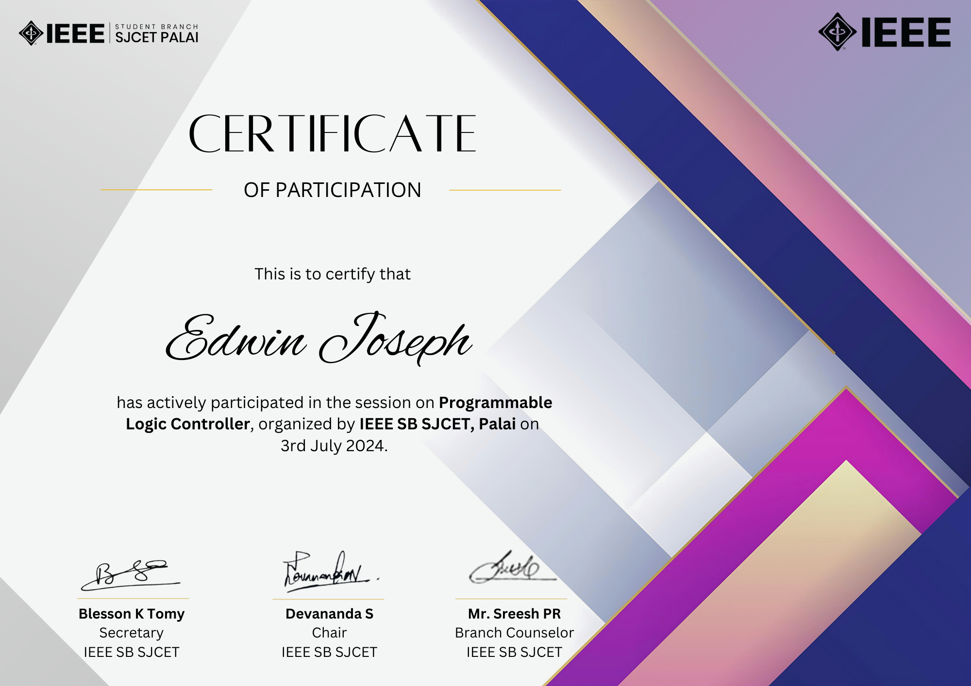 Excellence Award